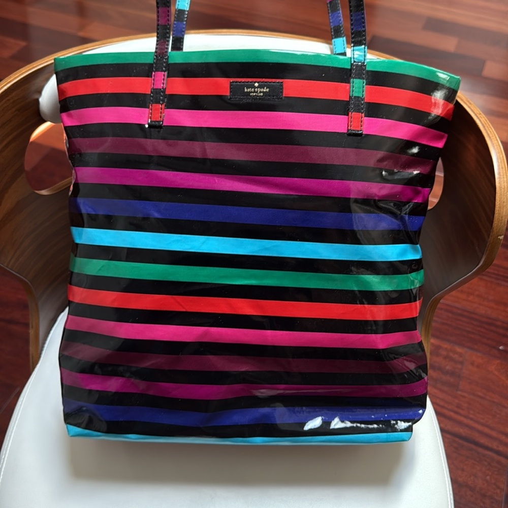 Kate Spade Multicolor Striped Tote
